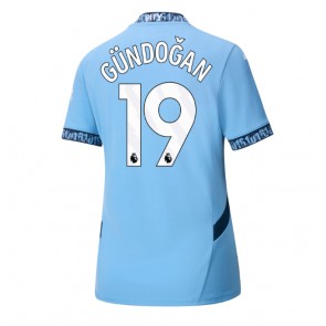 Manchester City Ilkay Gundogan #19 Dámské Domácí Dres 2024-25 Krátký Rukáv